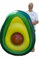 HPT Große Aufblasbare Luftmatratze Avocado ~165x130 cm + Wasserball 45 cm