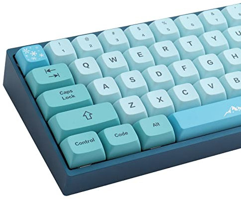 Hyekic Keycaps 123 Keys PBT Keycaps Custom XDA Keycaps Dye-Sublimation Iceberg Keycaps for ANSI Layout MX Keys Mechanical Keyboard