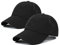 Baseballkappe für Männer und Frauen, Herren Athletic Baseball Fitted Cap Classic Adjustable Plain Hat Quick Dry Trucker Hüte, Qd-b-schwarz, Einheitsgröße