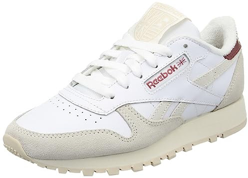 Reebok Women's Classic Leather Sneaker, FTWR White Chalk Sedona Rose F23 R, 37.5 EU