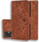 Vkooer Coque pour Xiaomi Poco M5 / Poco M4 (5G) / Redmi Note 11E Housse Premium Cuir PU Etui de Protection Flip Portefeuille à Rabat avec Porte Cartes et Magnétique, Brun