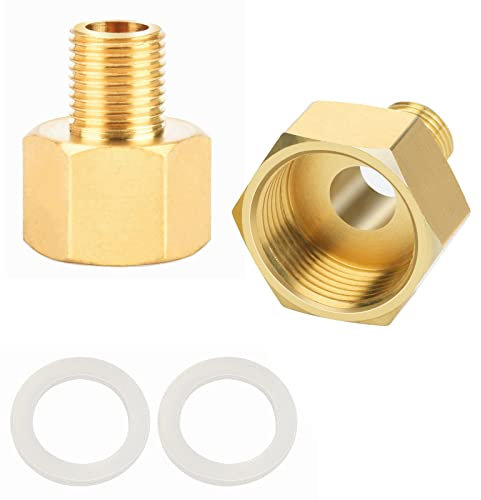 Messing Reduzierstück Erweiterung 1/8 Zoll auf 1/4 Zoll Messing Fitting Reduzierverlängerung Muffennippel Reduziert 1/8 Zoll auf 1/4 Zoll Reduzierstück/Reduzierrohr/Außengewinde Innengewinde