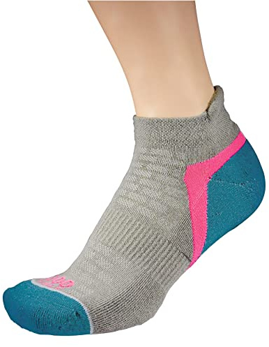 1000Mile Activ Socklet Repreve Double Layer 82% Recycled Materials Y heel Offers Fitted No Slip Padded Heel Running Racket Sports Cross Training Gym Work Superb Everyday Sock Total comfort no Blisters