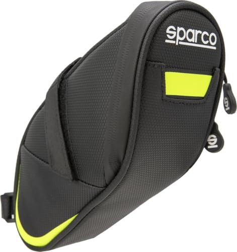 Sparco borsa gialla per bicicletta in materiali compositi impermeabile e resistente all'abrasione