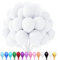 Luftballons Weiß, 100 Stück 10 Zoll Luftballons Weiß Matt, 2.2g Latex Luftballons, Luftballons Matt, für Geburtstagsfeiern, Jubiläumsfeiern, Hochzeiten, Baby Party, Partydekorationen