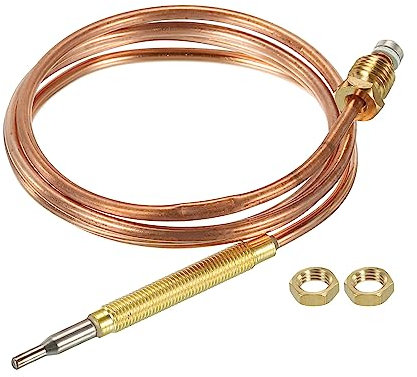 sourcing map 750mv Thermopile Gas Kamine Thermoelement M9 für Braten Ofen Generator Gas Friteuse Herd Ofen Wasser Heizung 35 Zoll mit Muttern
