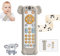 KOESMG Baby TV Telecomando Giocattolo con Morbido Silicone Massaggiagengive Gioco Musicale Realistico Giocattolo Remoto con Luce e Suono, Giocattolo 3 Lingue per Ragazzi e Ragazze 6M