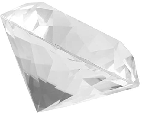 Expositor de diamantes de cristal súper brillante para uñas, salón de belleza, salón de belleza, tienda de manicura para el hogar (60 mm blanco)