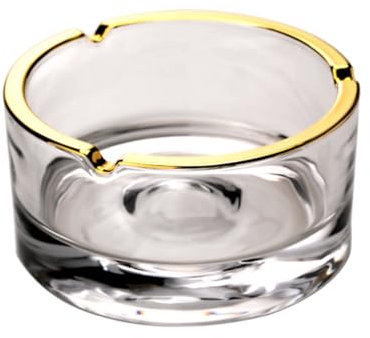 Grande Cendre De Cendre En Verre En Cristal Rond À L'intérieur Du Porte-cendre De Cendres À L'intérieur, Bac À Cendre De Fumer Surproque, Décoration De Cendre De Cen S