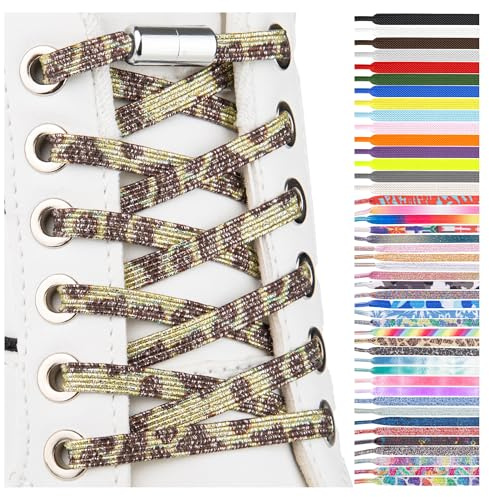 SULPO 2 Pares Cordones elásticos - Cordones planos sin atar - Cordones coloridos de cierre rápido - cordones zapatillas deporte - cordones elasticos niños - atacadores elasticos