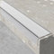 Profilé D'escalier En Aluminium，Forme En L Profilé De Protection D'angle，Baguette De Finition, Sécurité Protecteur De Bord D'escalier Bordure D'escalier, Imperméable Antidérapant(Color:Silver,Size:10x