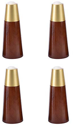 4 PIÈCES Pieds de Meubles en Bois de Chêne Massif, Pieds de Meubles Cylindriques, Pieds de Meubles de Remplacement pour Canapé, Table, Chaise, Pieds de Meubles pour Chaise, Canapé, Table, Armoire de B