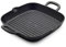 GreenPan x Bobby Flay Cast Iron 11” Square Grill Pan, Pre-Seasoned Professional Grade Heavy Duty Skillet, Helper Handles, Induction Suitable, Stovetop, Oven, BBQ & Fire, Indoor & Outdoor Use, Black