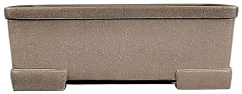 Macetas de barro para plantas Macetas de arcilla morada hechas a mano, rectangulares, macetas múltiples, maceta de arcilla en forma de U de pino negro y verde de 7,8 pulgadas Macetas para plantas