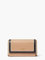 kate spade new york Morgan Damen Geldbörse aus Saffiano-Leder mit Klappkette, Farbe: Cafe Mokka Multi, Cafe Mokka Multi