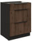 Küchen Unterschrank 60 cm Küche Monza Okapi Nußbaum Soft-Close Küchenzeile