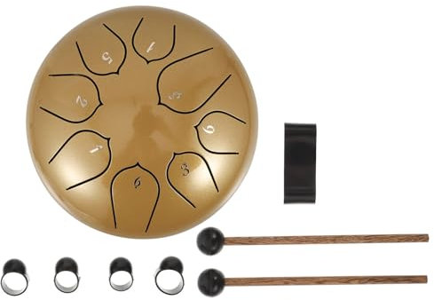 ibasenice 1satz Ethereal Drum Kohlenstoffstahllegierung Lotus Drum Für Meditation Und Yoga Handgefertigtes Percussion-instrument Für Anfänger Und