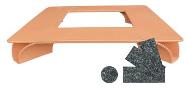 terraced® - Filzgleiterset für Blumentopf Untersetzer - eckig - 27x27cm - Made in Germany (Zubehör)