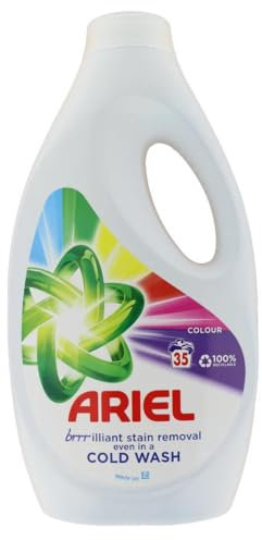 4er Pack - Ariel Laundry Liquid Brilliant Fleckenentfernung – Color – 1225ml / 35 Wäschen