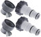 CHONGQILAO Adaptador Manguera Piscina 32 a 38 mm, 4 Piezas Adaptador de Manguera de Bomba con Rosca Interior, Conector de Manguera de Piscina, para Manguera de Piscina de 32 y 38 mm de diámetro