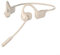 FortunateSweet Cuffie a conduzione ossea con microfono a cancellazione del rumore, connettività, perfette per musica e chiamate (bianco sporco)