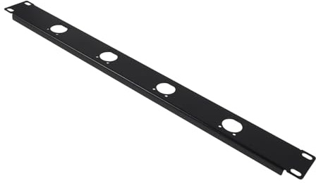 LIGIGWASH Klappbares Patchpanel 1u aus Kaltgewalztem Stahl 4-port Vielseitiger Kabelorganisator mit Staubschutz für Studio Rack und Computergehäuse