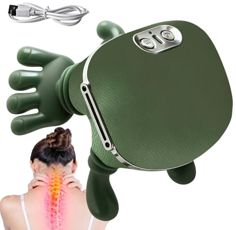 Yidueace Nacken- und Schultermassagegerät - Tiefengewebe-Entspannungsgerät - Kabelloser Massagegerät mit 2 Wärmestufen - Für Zuhause, Entspannung nach dem Training, beim Studium, auf langen Fahrten,