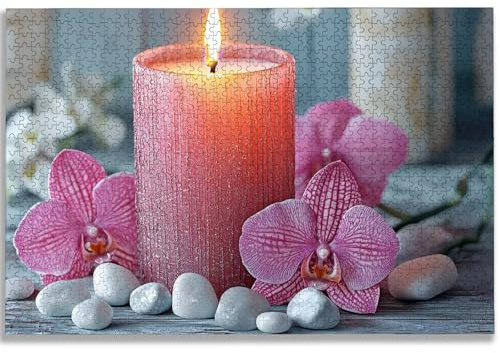 Puzzle 5000 Teile Orchidee, Puzzle 5000 Teile Erwachsene, Holzpuzzle Erwachsene mit Exquisiter Verpackungsbox, Klassische Puzzles Zen für Die Ganze Familie, Groß Puzzles für Geschenke, Dekor, -1843