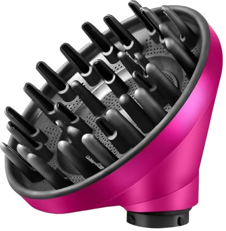 Diffusor Aufsatz für Dyson Airwrap, Kompatibel mit HS01/HS05/HS08(Rosarot) | Diffusor Aufsatz für Dyson Erstärkt und Definiert Natürliche Wellen & Locken, Diffusor Föhn Aufsatz
