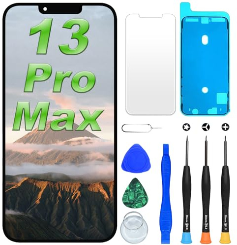 DIGI4U LCD for iPhone 13 Pro Max Screen Replacement, 6.7'' [Truetone][3D Touch][Small Notch] Screen for iPhone 13 Pro Max Display Digitizer Assembly, with Repair Tools for iPhone 13 Pro Max LCD