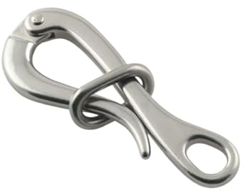 Generisch Manille de connexion rapide, manille d'arrimage | Crochet de connexion en acier inoxydable | Pour pompiers, escalade, levage, bateaux de sauvetage, remorquage, navires marins