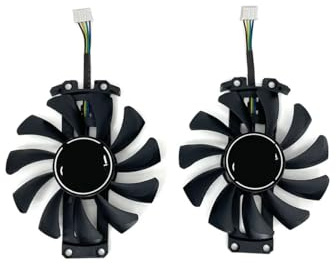 ZHCYAOZ Laptop parts GA81S2U 12V GPU Cooling Fan For KFA2 for GALAX GTX 660 760 Graphics Card Cooler(Black 2-Fan)