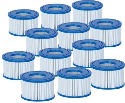 Neuf Coleman Lay-z Spa Cartouches de filtre de rechange – Lot de 12 – item # 90352