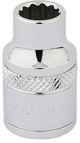 Draper 49016 Square Drive Hi-Torq 12 Points Socket 3/8 Length,Blue