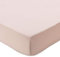 URBANARA Spannbettlaken Mafalda – 100% Leinen – von Natur aus antiallergen und atmungsaktiv – kühlt im Sommer und wärmt im Winter – 180cm x 200cm x 25cm (Rosa)