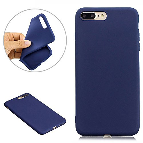 CHENYING iPhone 7 Plus Case,Silicone Shockproof[Air Cushion Technology] Soft Flexible TPU Bumper Case Ultra Thin Slim Fit Silicone Rubber Grip Skin Phone Cover,for iPhone 7 Plus,Royal blue
