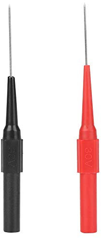 2 Pieces P5007 Insulation Piercing Needle Micro Pin Non-destructive Multimeter Test Probe for Measuring Small IC Pins, LED Lights and