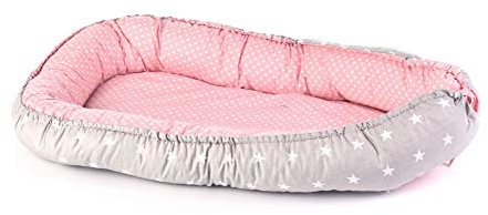 Multifunktionale Kuschelnest Babynest Kokon für Babys und Säuglinge, Nestchen, Reisebett, 100% Baumwolle, antiallergisch