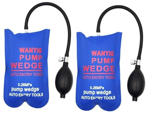 WANYIG 2 Stück Montagekissen Air Pump Wedge Luftkissen Montage Spreizkissen Montagekissen Pneumatikspanner Belastung bis 300 kg (Kleines Rechteck)