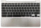 Rinbers for HP Chromebook 11 G5 Silver Palmrest Upper Case with Keyboard and Touchpad Assembly Replacement Part 900818-001 855623-001