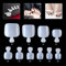 Mwoot 500Pcs naturel ivoire artificielle Fullsize Faux orteil ongles d'orteils Gel acrylique pour nail art 10 tailles différentes