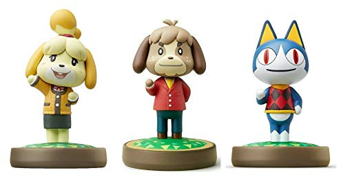 Switch Juego de 3 unidades [Digby/Rover/Isabelle Winter] (serie Animal Crossing de animales) para Nintendo Lite - WiiU - 3DS - (embalaje a granel)