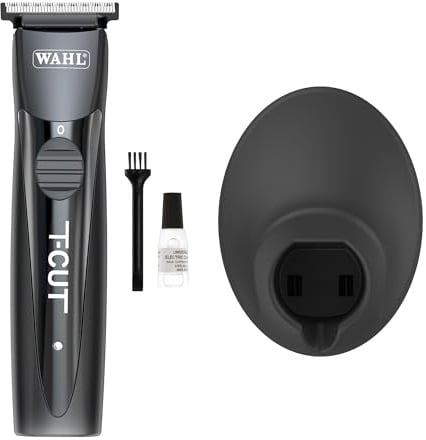Wahl T-Cut Trimmer, Professional Hair Trimmers, Close Trimming, Detailing and Outlining, Lightweight, Cordless, Snap On/Off Blades, Super Lightweight, Barbers Supplies