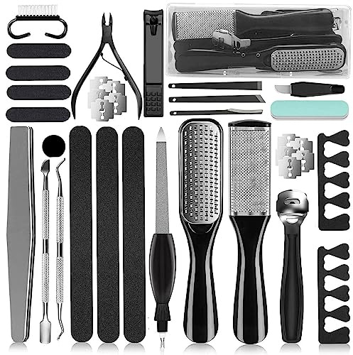 36 in 1 Pedicure Kit, Professional Pedicure Tools Foot Rasp Foot Dead Skin Remover for Home & Salon Care
