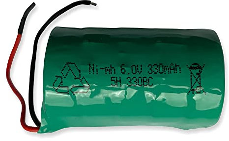 6V 330mAH Ni-MH Battery - Replacement for External Alarm Bell Box/Sounder