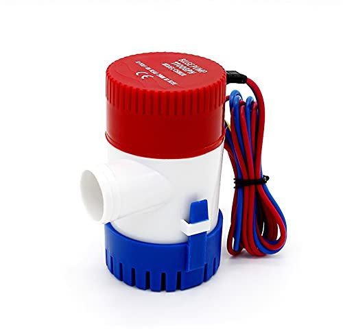 SDLSH Submersible Pump 500GPH Mini Boat Bilge Pump 12v Bilge Pump 12 V 24v Kayak Rule Water Electric Dc 500 Gph Volt Manual Marine Boat Bilge Pump (Voltage : 12V)