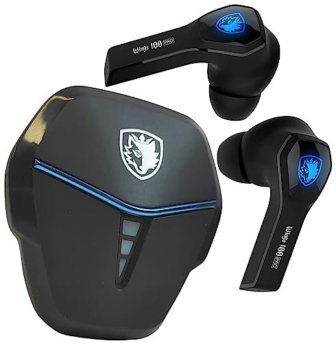 SADES Wings 100 Pro Kopfhörer, Perle, kabellos, Sound, Gamer, immersiv, Kopfhörer, Geräuschunterdrückung, Pure Audio, kompatibel mit Handys, Smartphones, Tablet, 18 Stunden, Akku