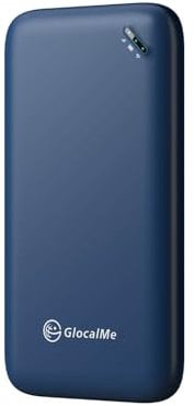 GlocalMe UPP 4G Mobiler WLAN Router, Keine SIM-Karte nötig, Keine Roaminggebühren, MiFi Geräte mit 1GB globalen Daten,Tragbarer WLAN-Router mit nur 113g (Blau)
