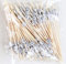 AILEXI Palillos de cóctel palillos de madera de 100 cuentas Comidas para fiestas frutas Sandwich mordiscos - Fútbol Blanco y Negro