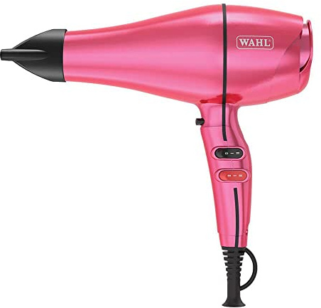 WAHL Pro Keratin Dryer – Pink Orchid, Keratin Infused Tourmaline Coated Grille, Ionic Function Reduces Static, Cool Shot Button, 3 Heat and 2 Speed Settings